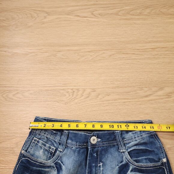 VTG Southpole Baggy Jeans Mens 30x28 Distressed Denim Skater Grunge 90s Y2K - Picture 4 of 10